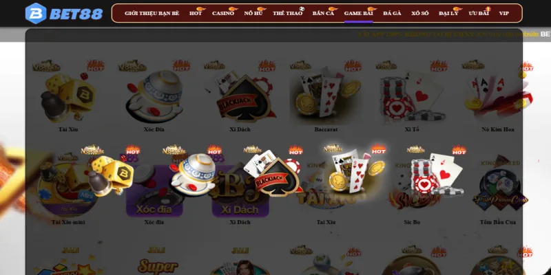 Bí kíp gia nhập game bài Bet88