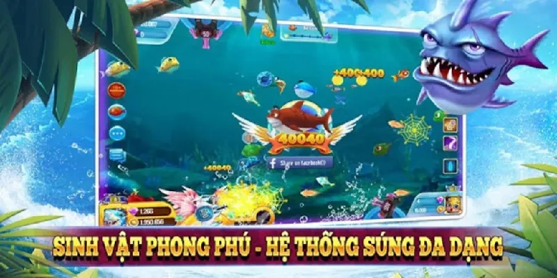 Hệ thống game bắn cá đa dạng tại BET88